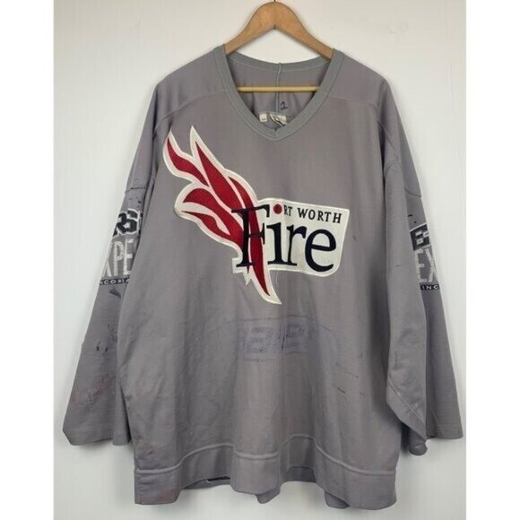 Bauer Other - Vintage Fort Worth Fire Central Hockey League Practice Jersey Hockey‎ Circa 1999